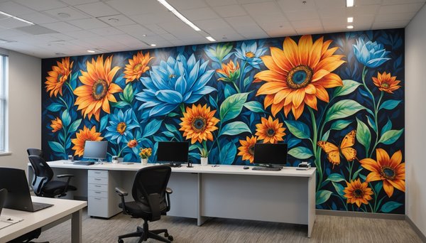 Art mural pour bureaux : transformez votre espace avec style